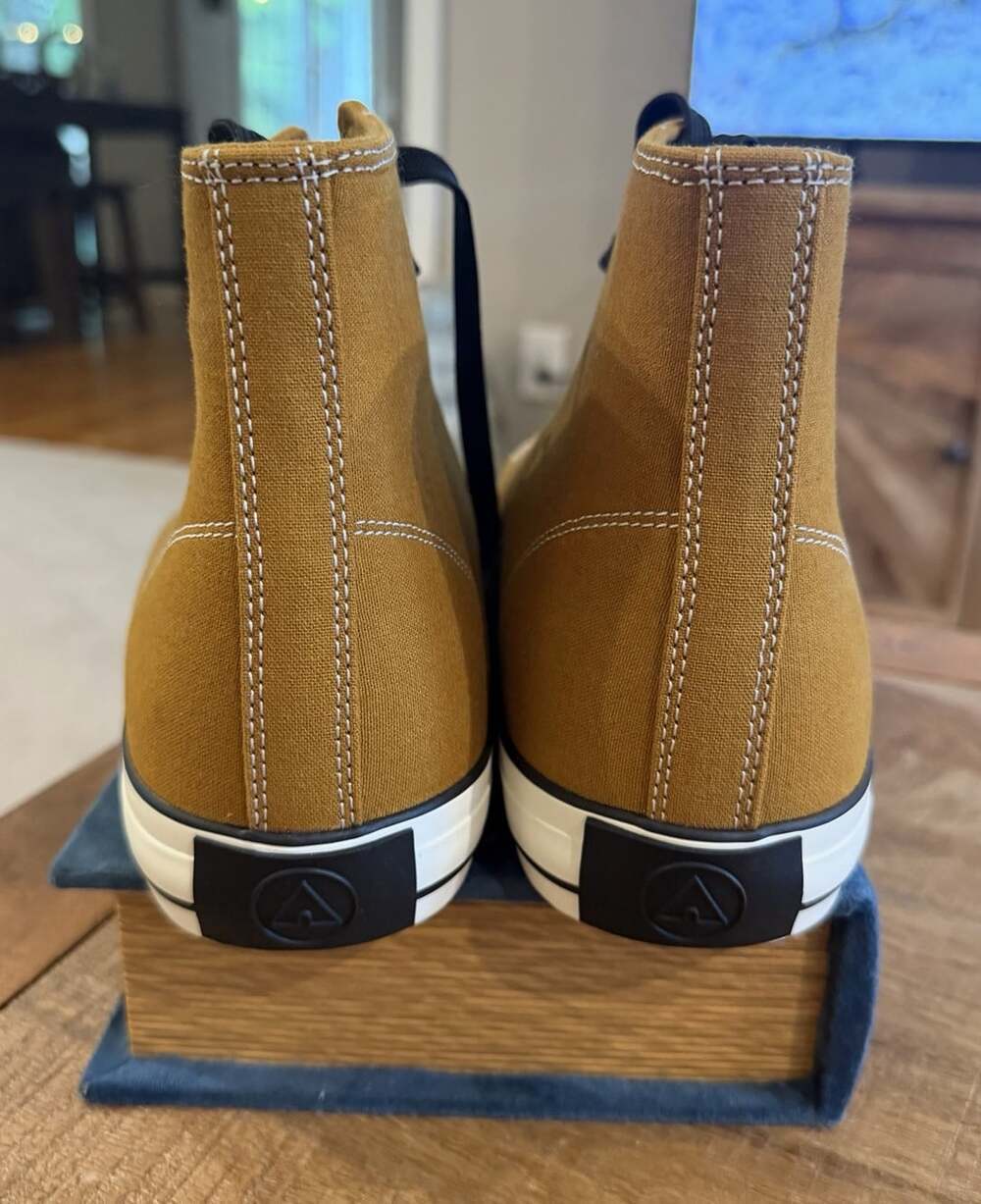 Airwalk Maaustin High Top Canvas Sneakers Brown Tan Men’s 11.5 NWOT Skate Shoes - Picture 5 of 8